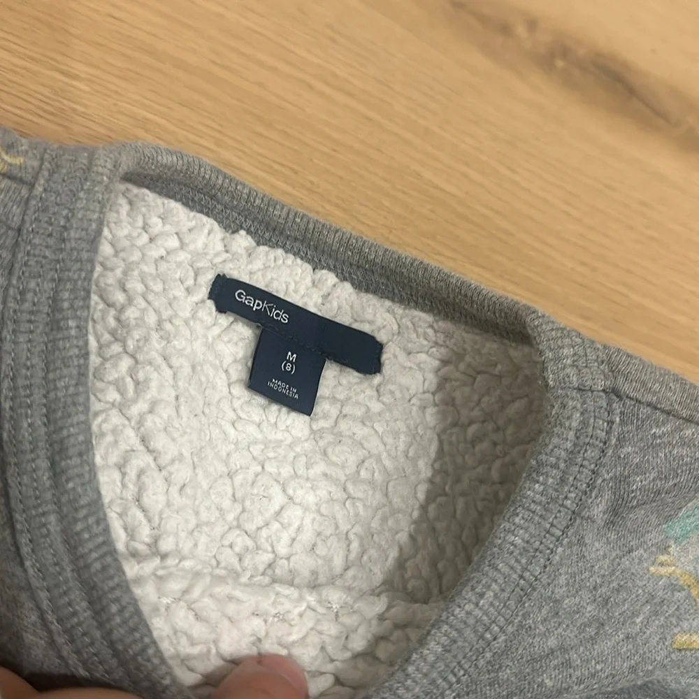 Gap penguin fleece insulated sweater girls 8